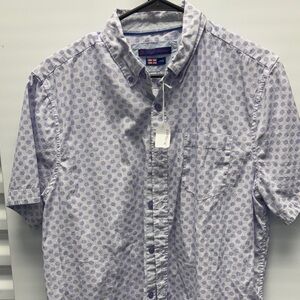 English Laundry Lavender Polka Dot Shirt